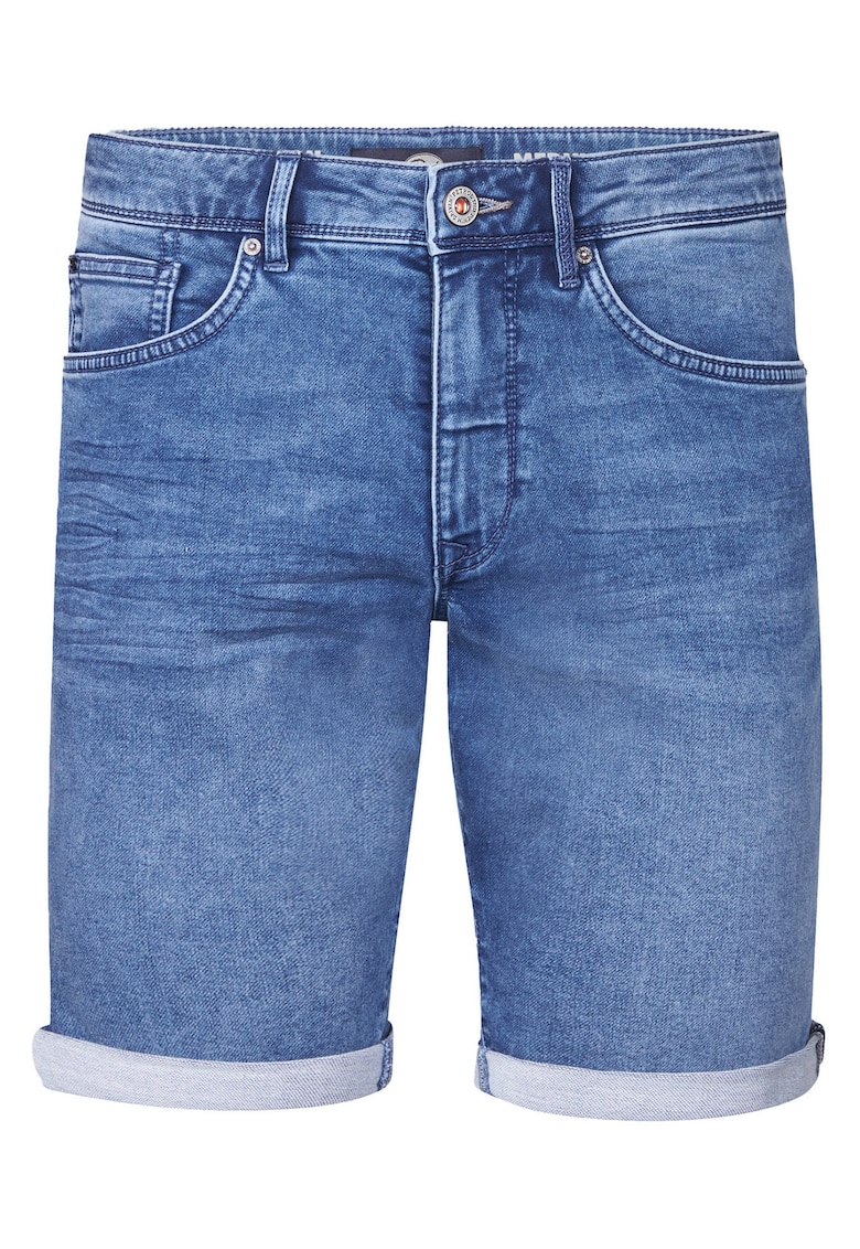 Pantaloni scurti din denim barbati albastru - 100% bumbac