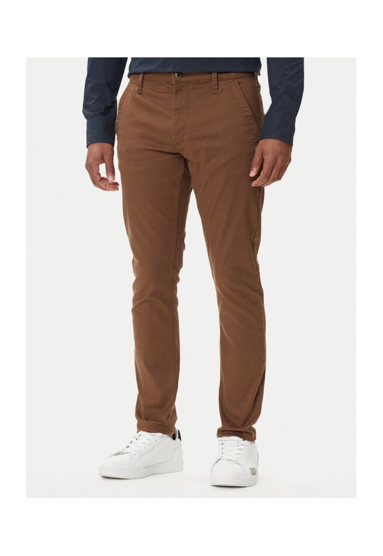 Pantaloni barbati - maro - chino