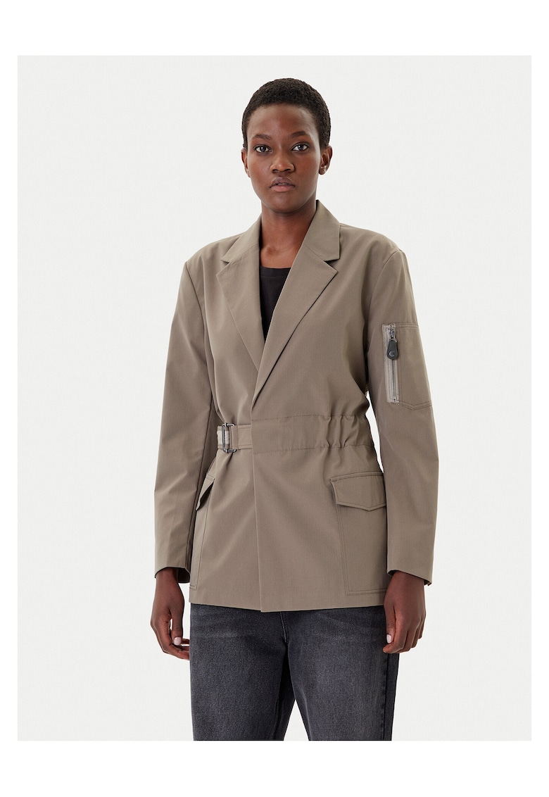 Sacou dama verde - material usor