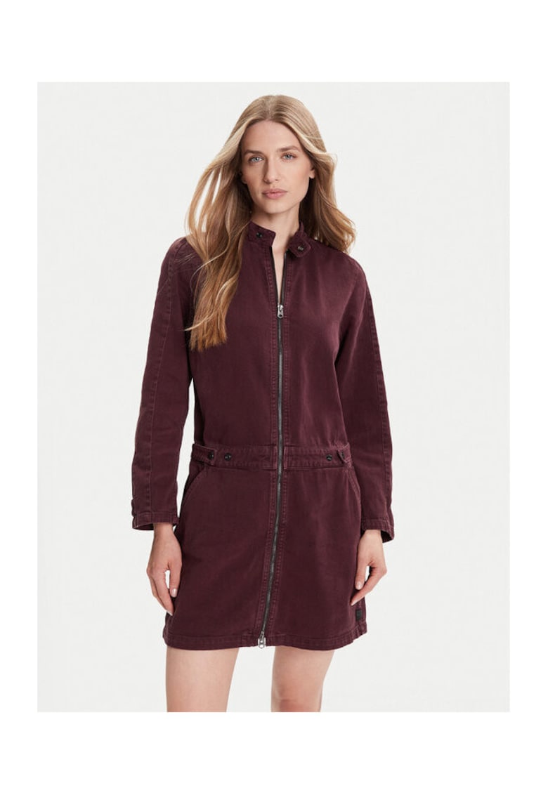 Rochie din denim pentru femei violet -