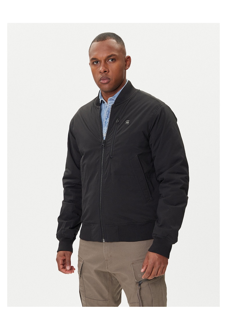 Geaca bomber barbati negru - material rezistent -