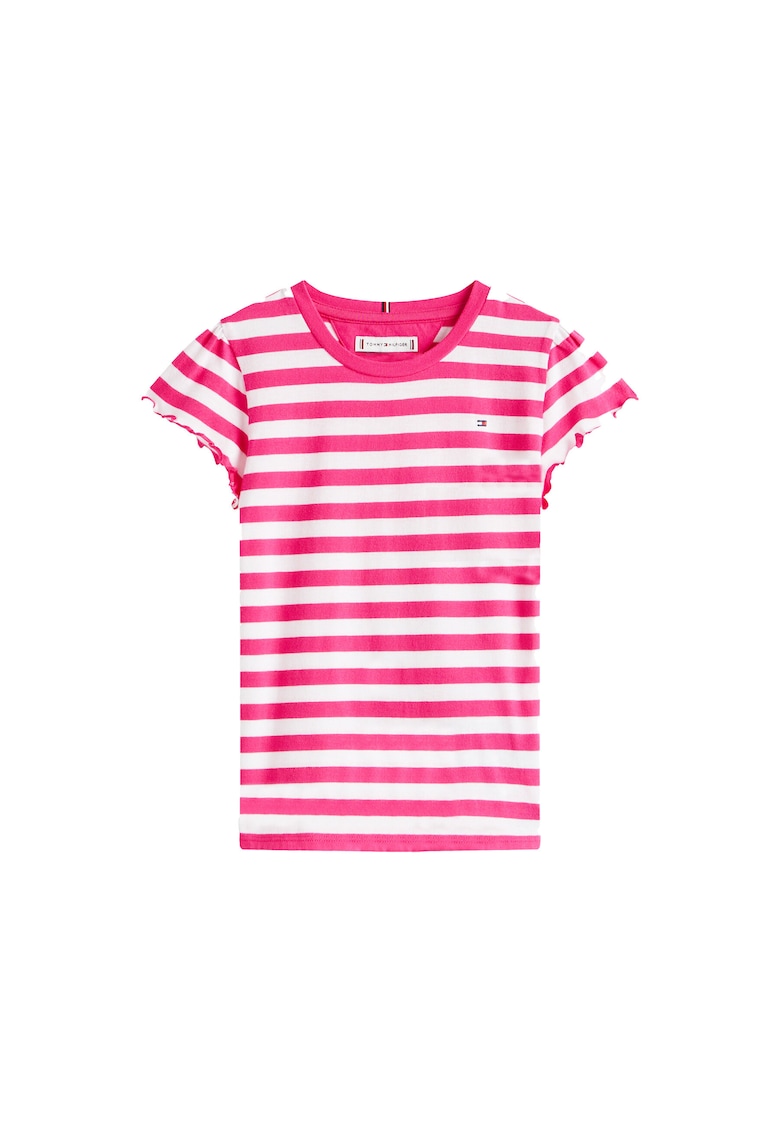 Tricou pentru copii - roz/alb