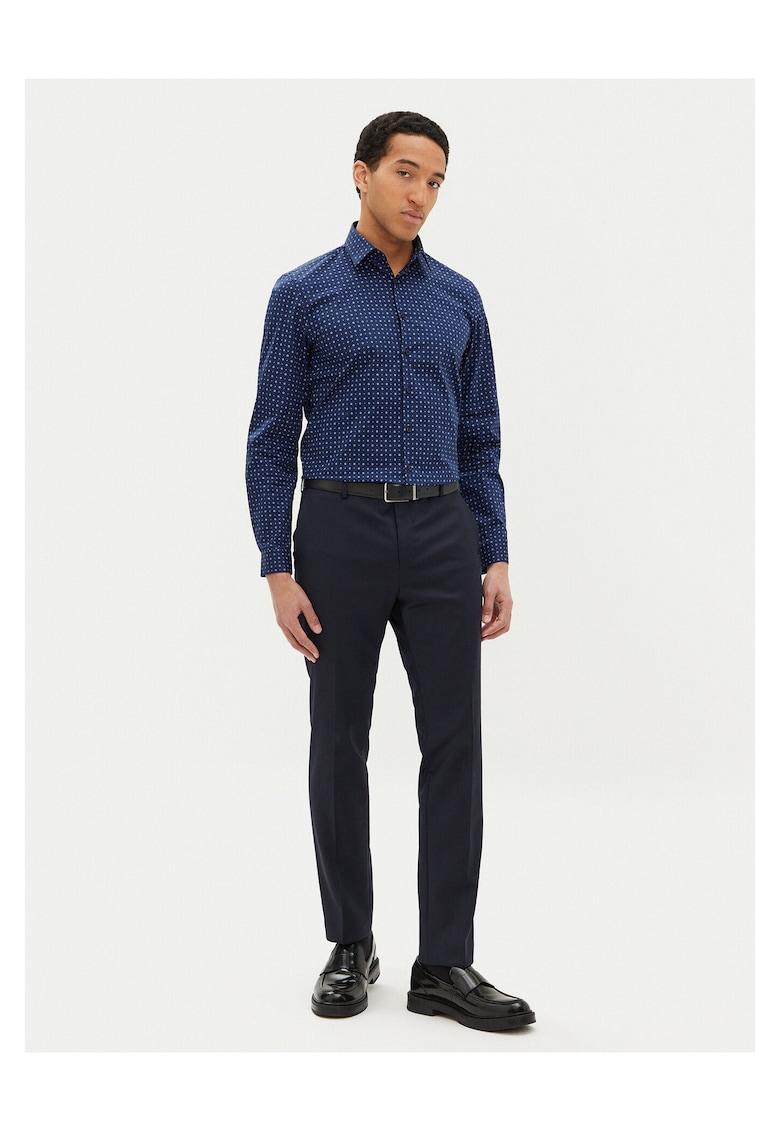 Camasa barbati bleumarin -