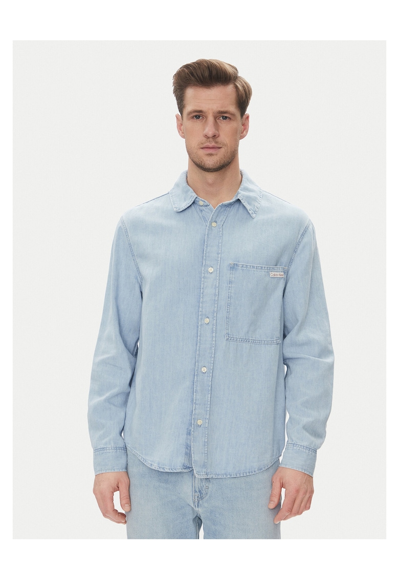 Camasa barbati culoare albastru - material denim