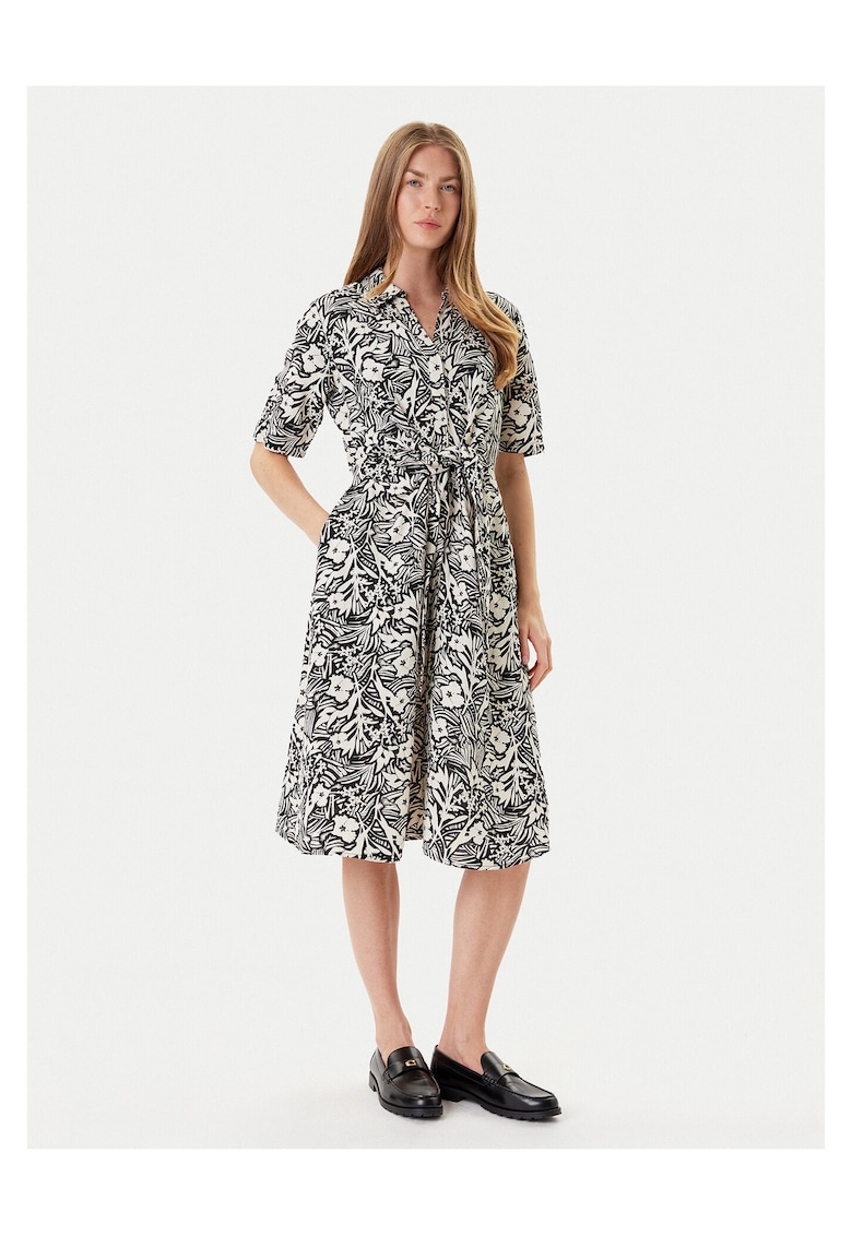 Rochie casual dama negru/alb