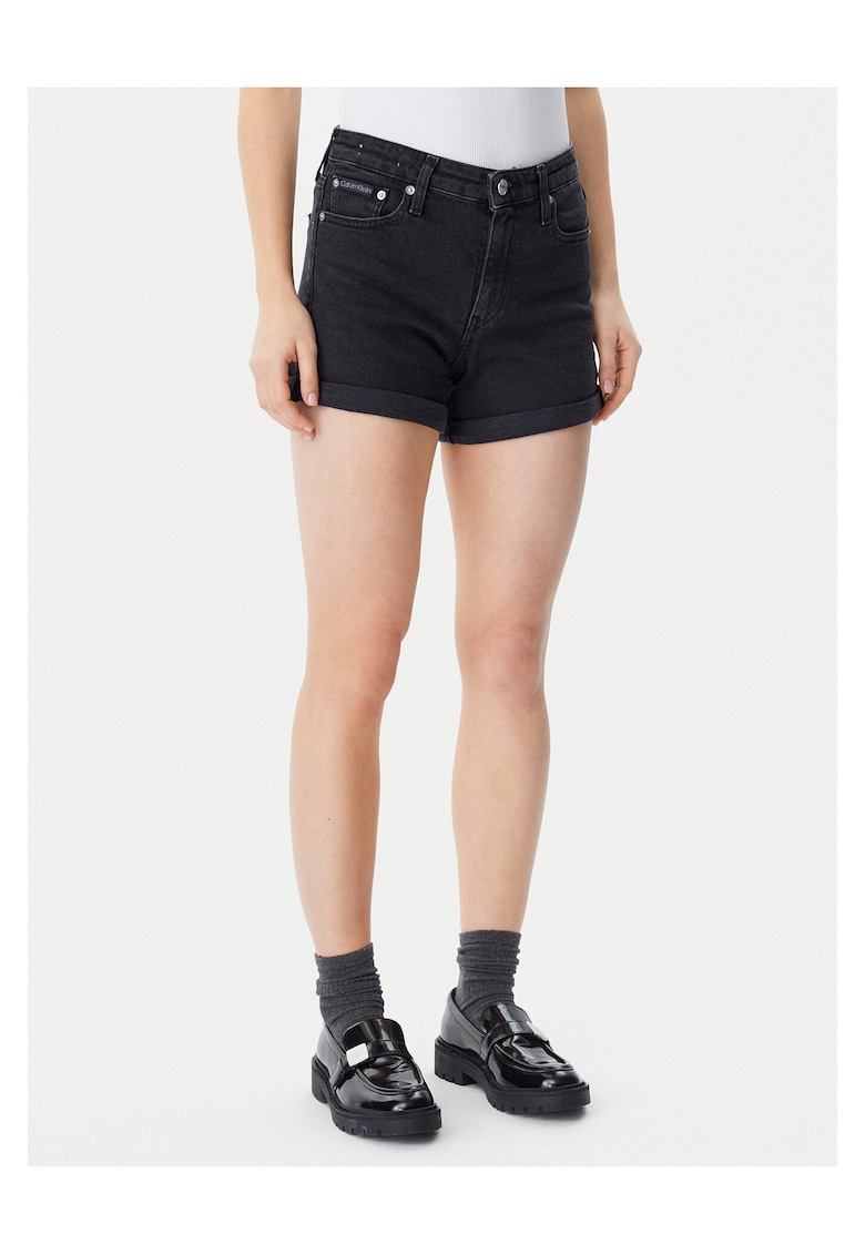 Pantaloni din denim pentru femei negru -