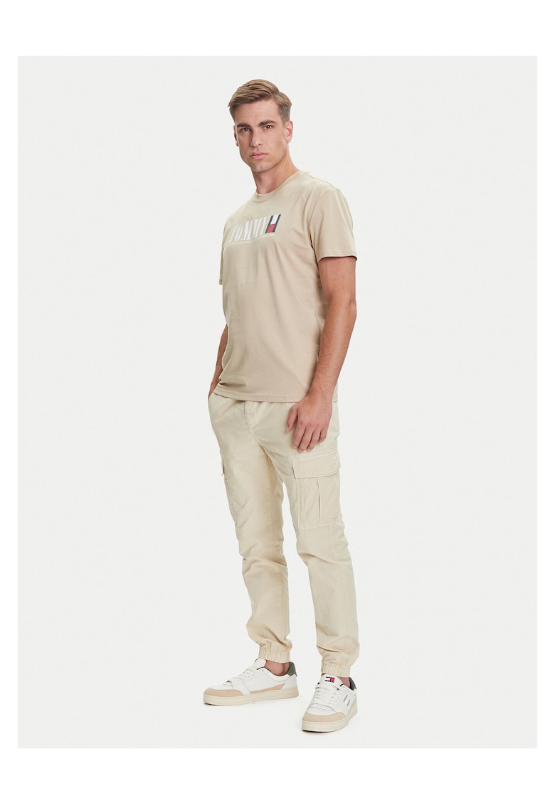 Pantaloni jogger barbati bej - blugi