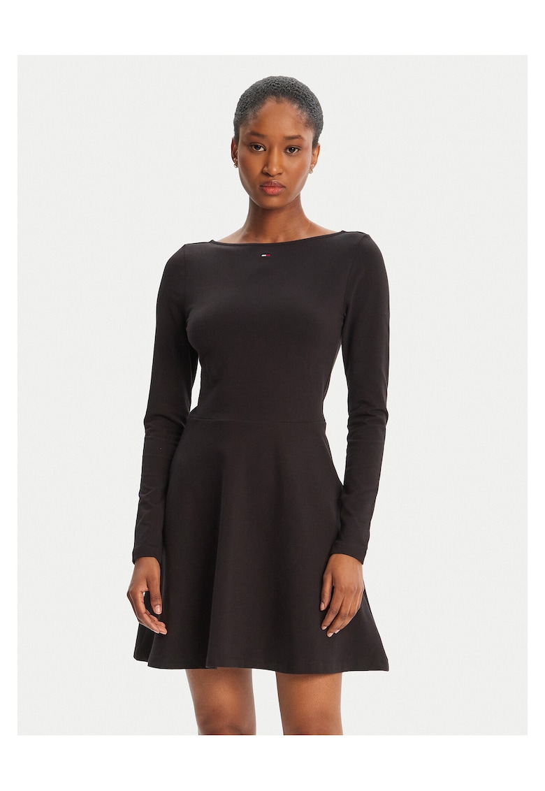 Rochie casual de dama negru - mini