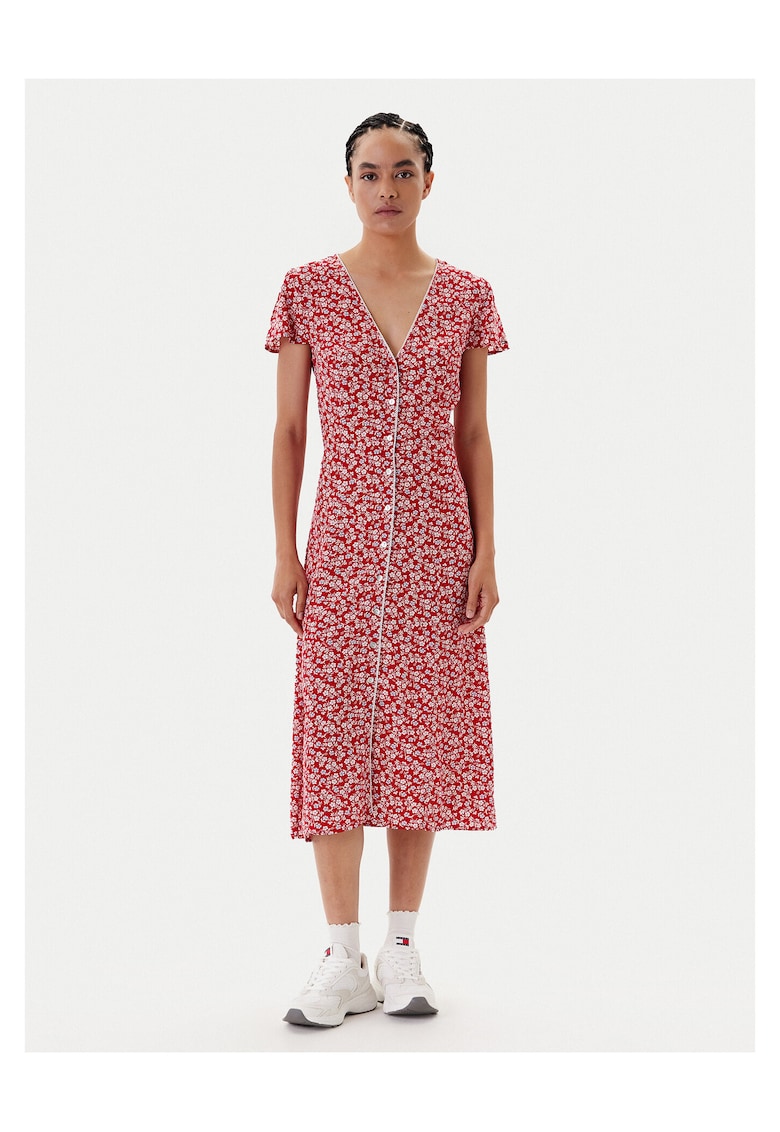 Rochie casual dama rosu
