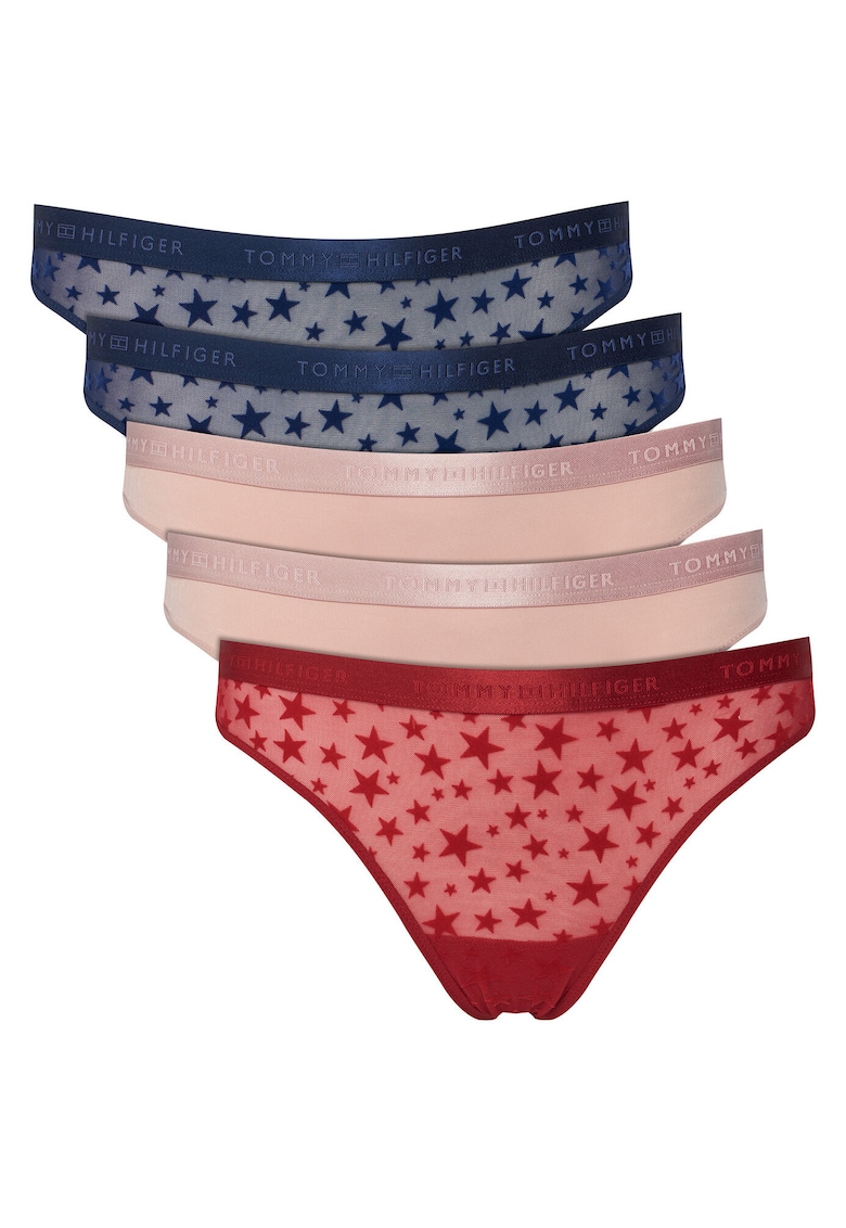 Set de tanga dama roz - rosu - bleumarin - lenjerie intima