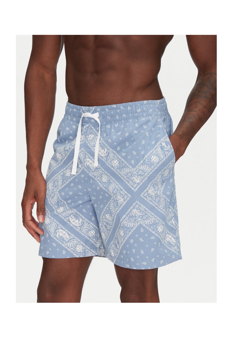 Pantaloni scurti barbati albastru deschis - bumbac