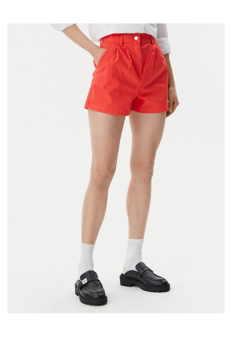 Pantaloni scurti pentru dama - portocaliu
