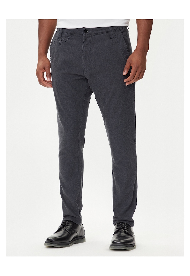 Pantaloni chino barbati bleumarin - bumbac