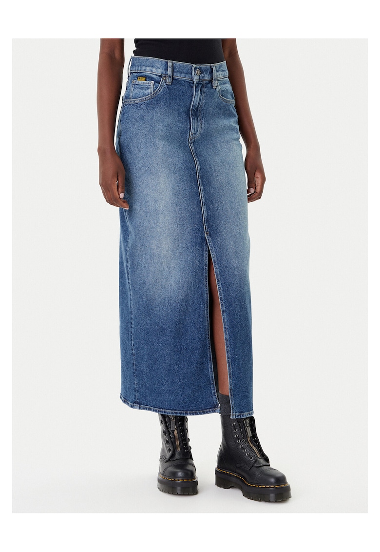 Fusta albastra - denim