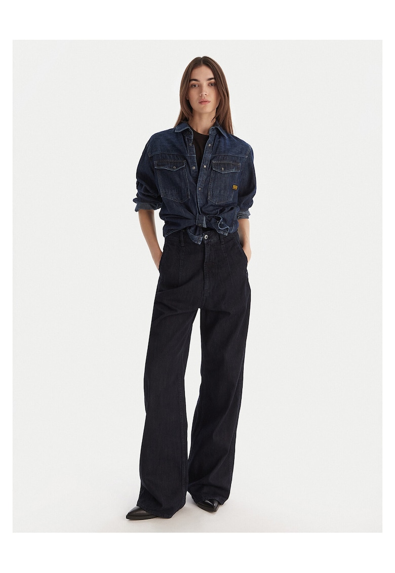 Blugi dama - Wide Leg - Bleumarin