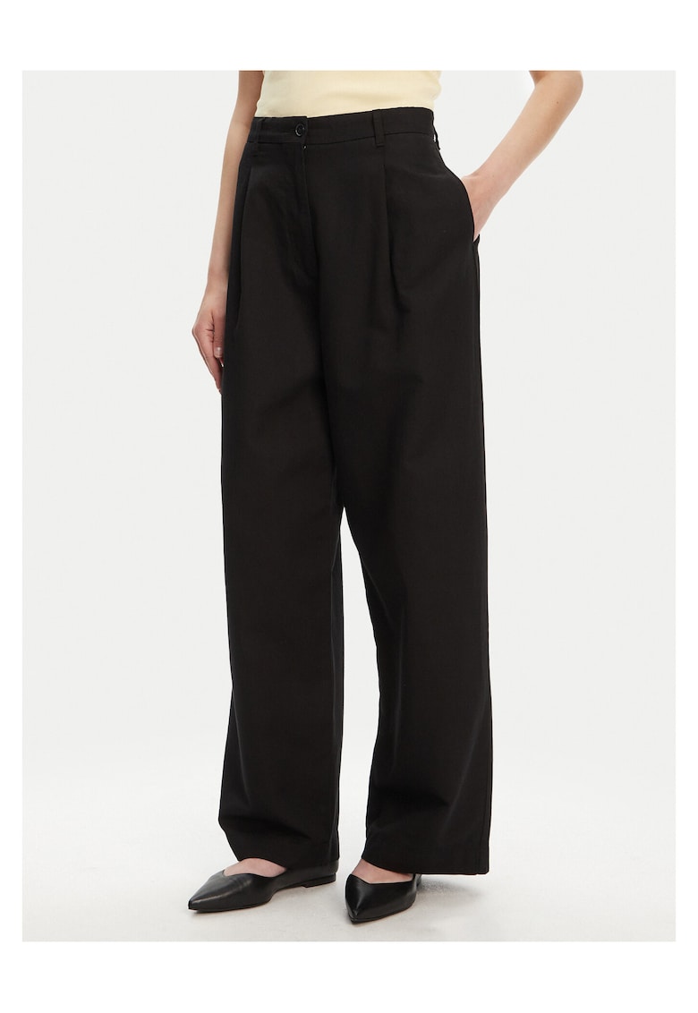 Pantaloni largi pentru dama - eleganti - negru
