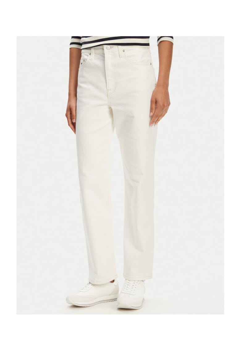 Blugi dama high-rise slim - alb -