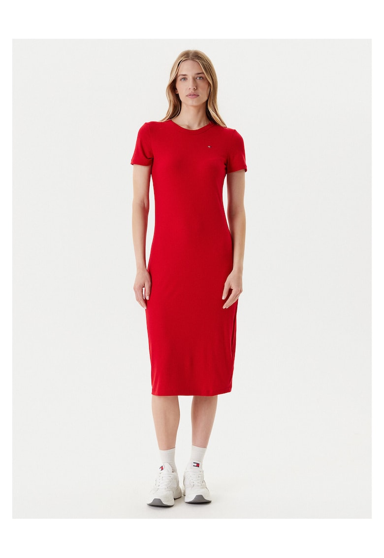 Rochie casual dama rosu - fabricatie de calitate