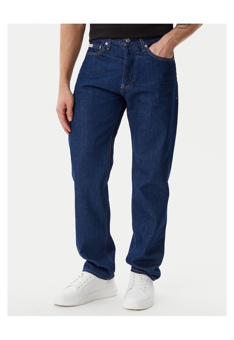 Blugi barbati bleumarin - din denim