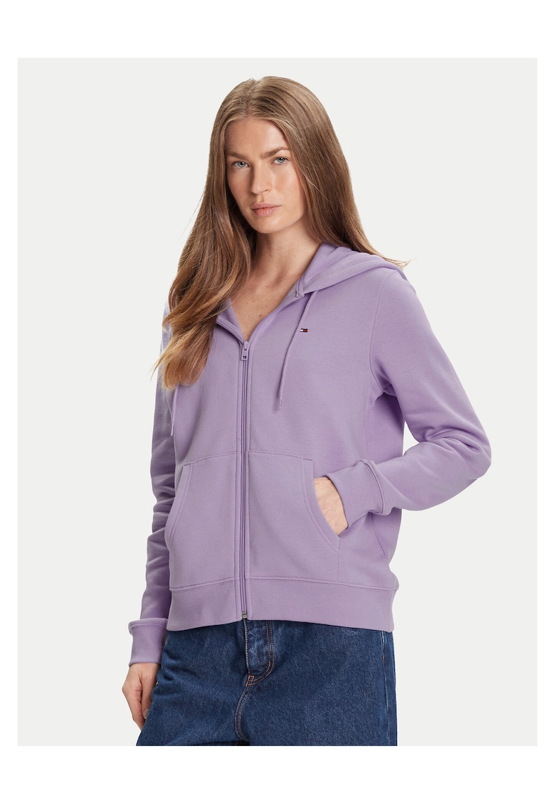 Bluza de dama - cu fermoar - violet -