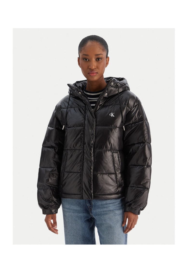 Geaca de iarna - neagra - pentru femei