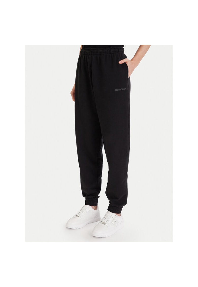 Pantaloni sport dama negru - material elastic
