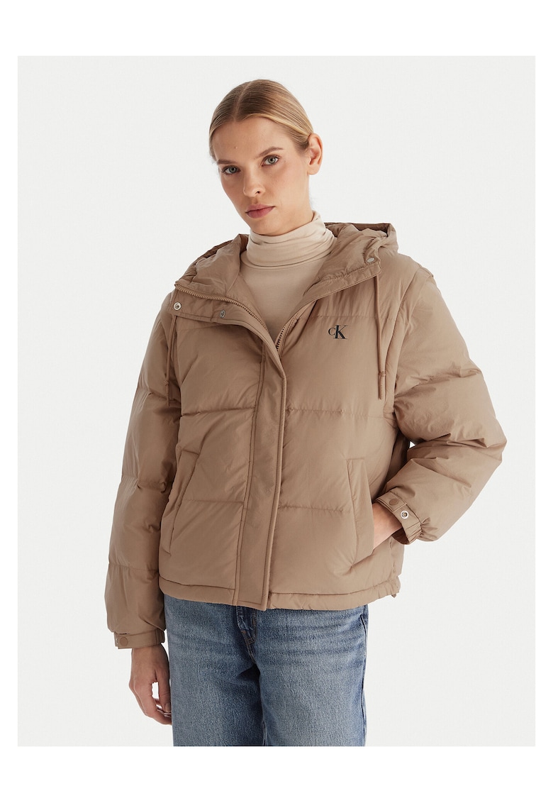 Geaca puf dama bej - Bej