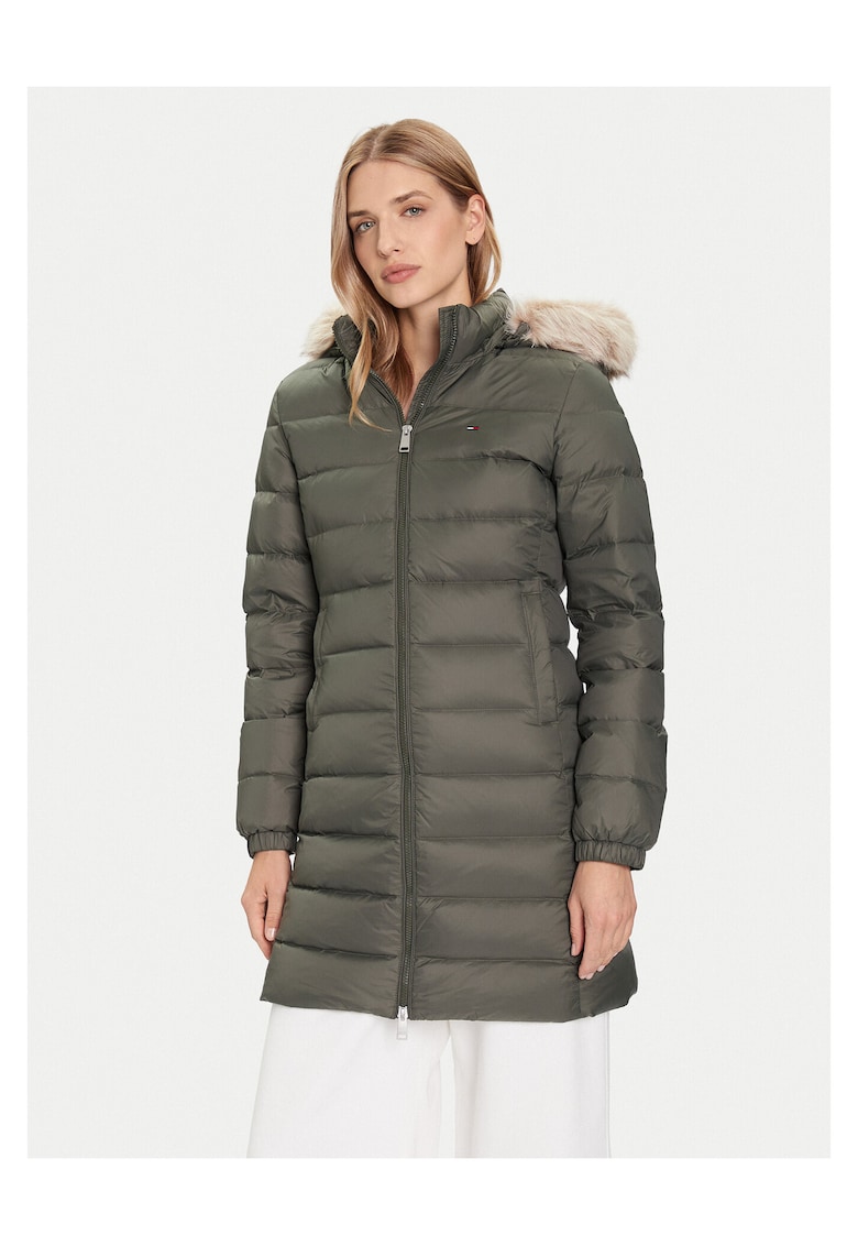Tommy Jeans Geaca puf dama verde -