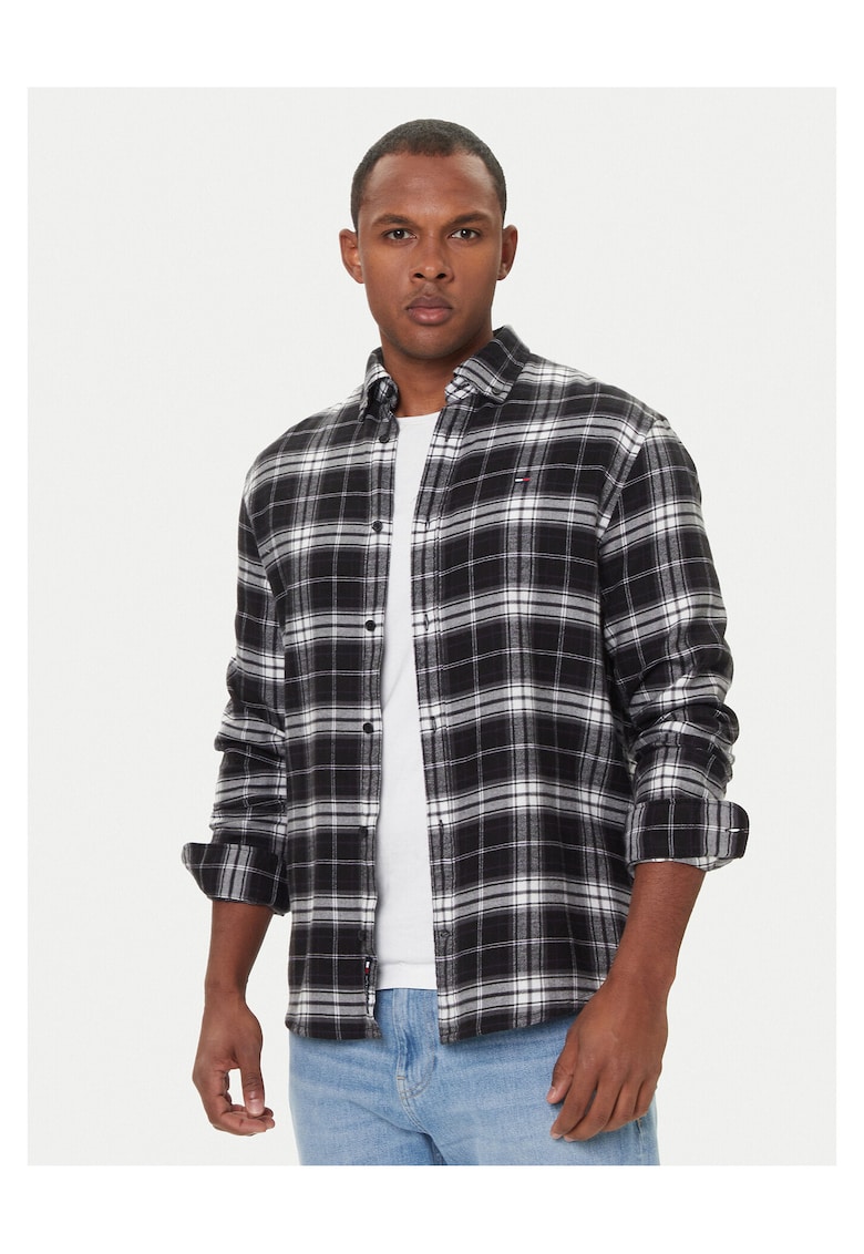 Camasa barbati negru - bumbac -