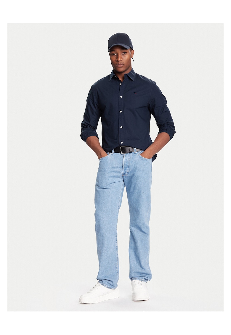 Camasa barbati bleumarin - bumbac -