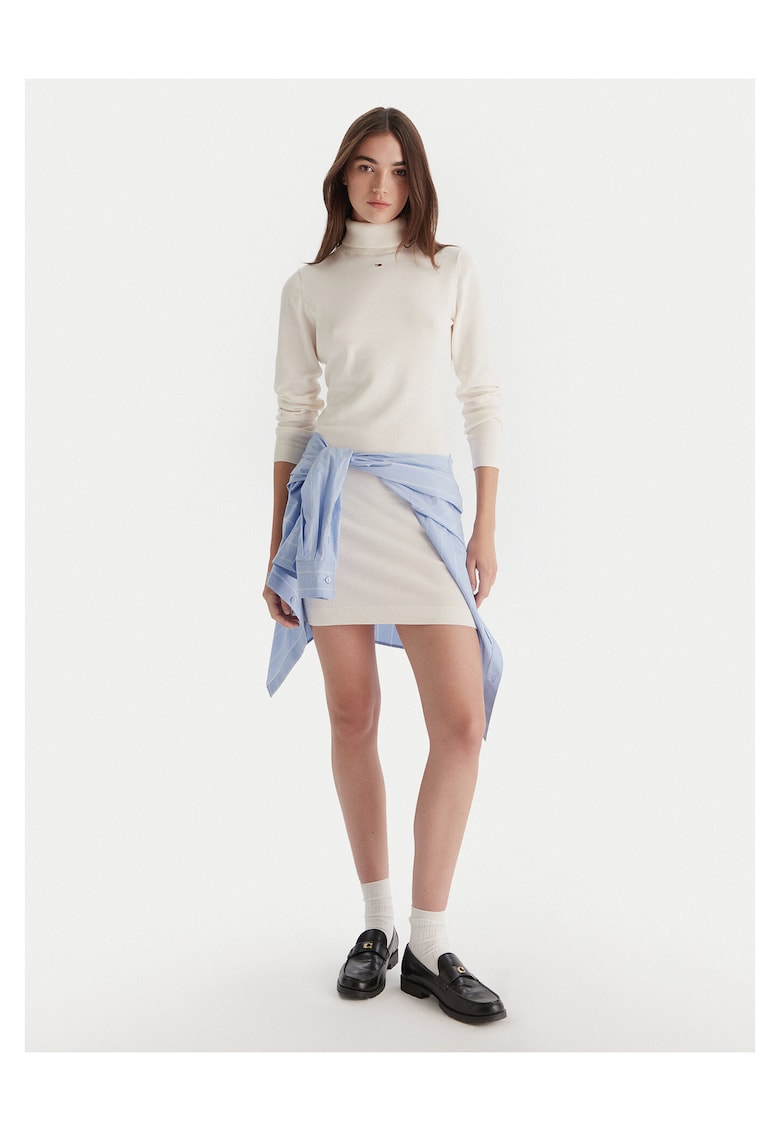 Rochie tricotata ecru - pentru femei