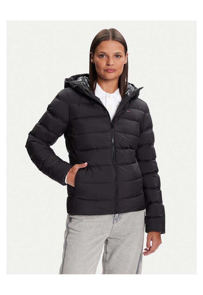 Geaca de puf dama negru - fabricata din material usor -