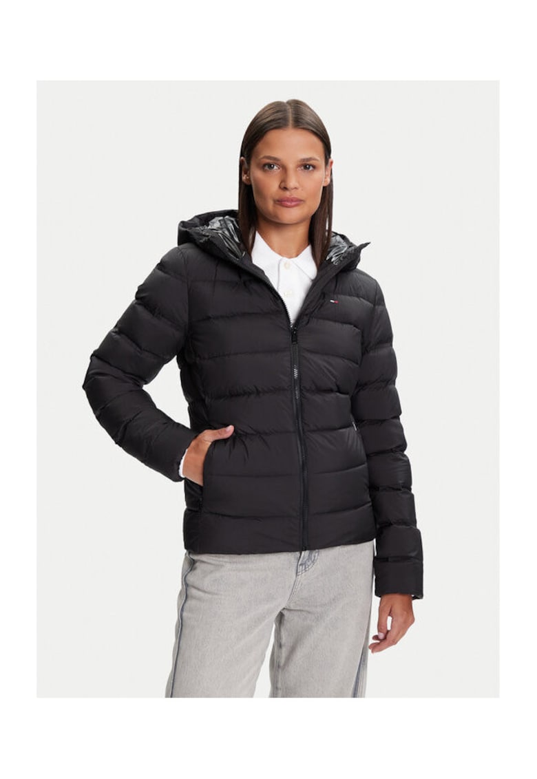 Geaca de puf dama negru - fabricata din material usor -