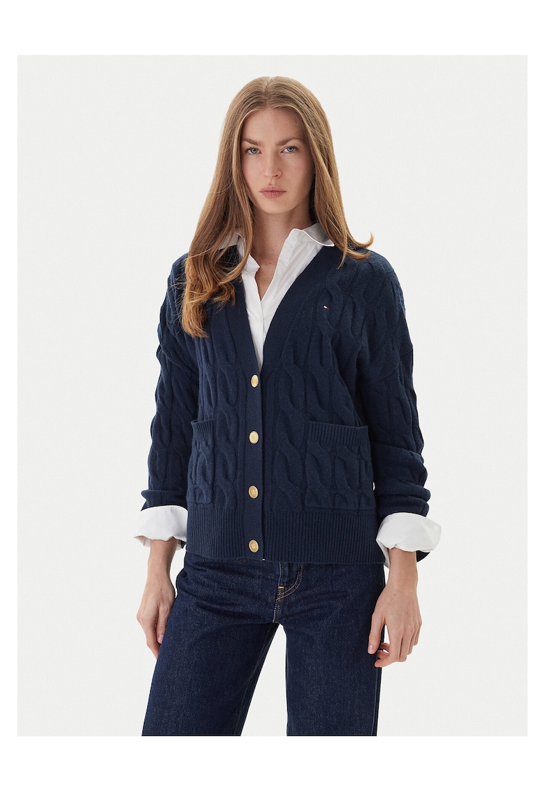 Cardigan de dama bleumarin -