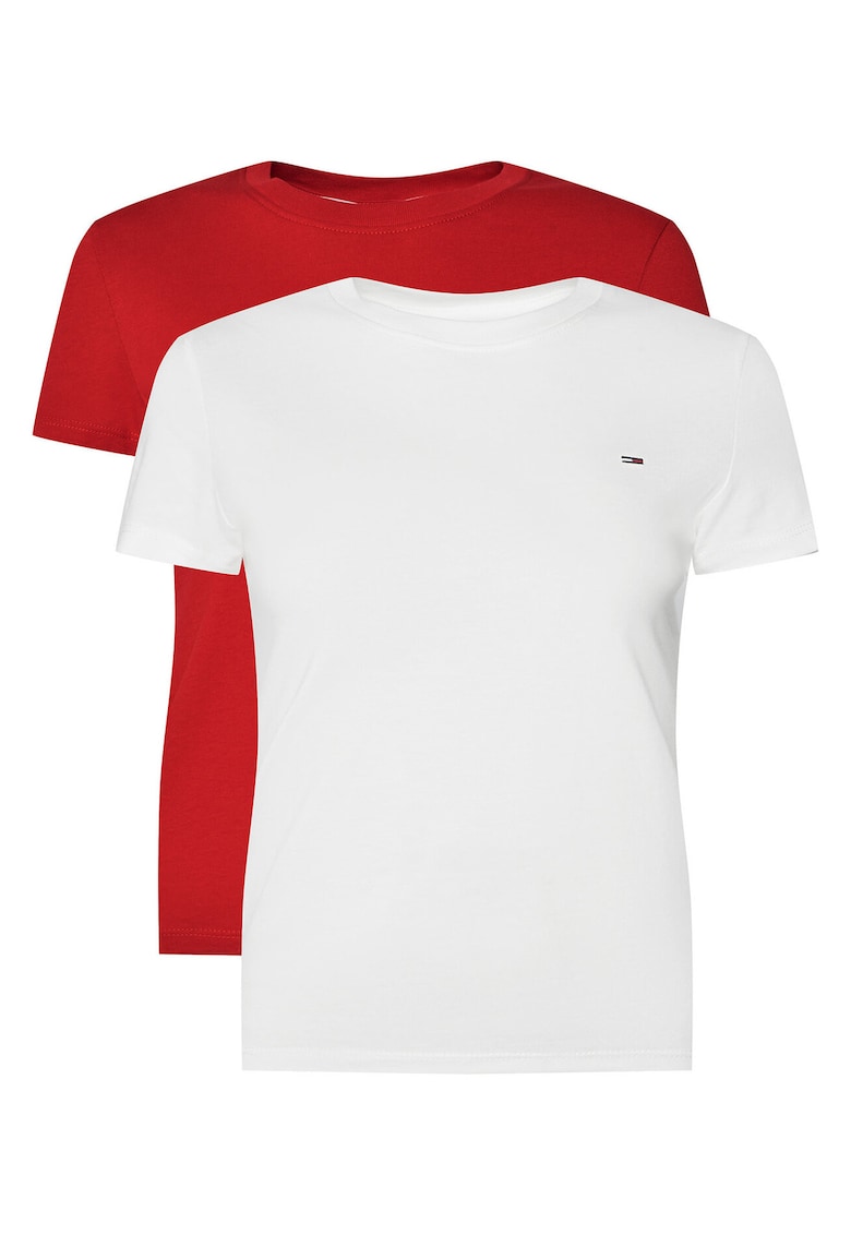 Set 2 tricouri dama - Rosu/Ecrudwqf - Rosu/Ecru
