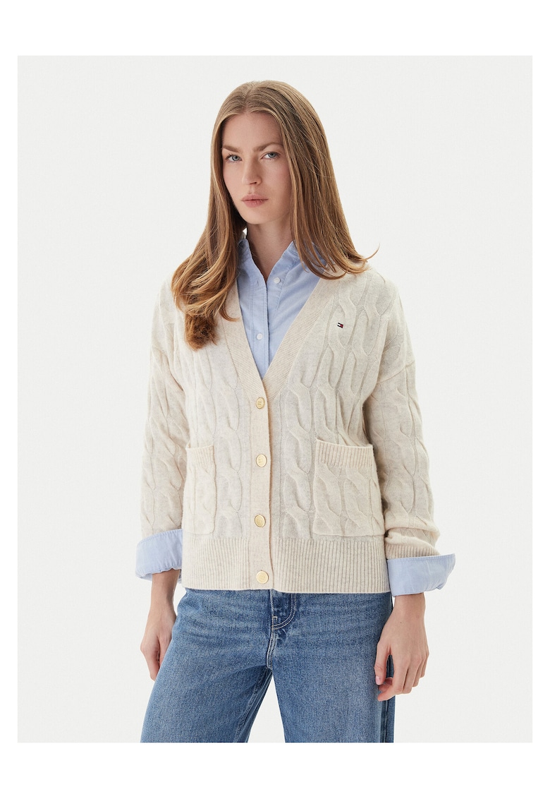 Cardigan dama bej