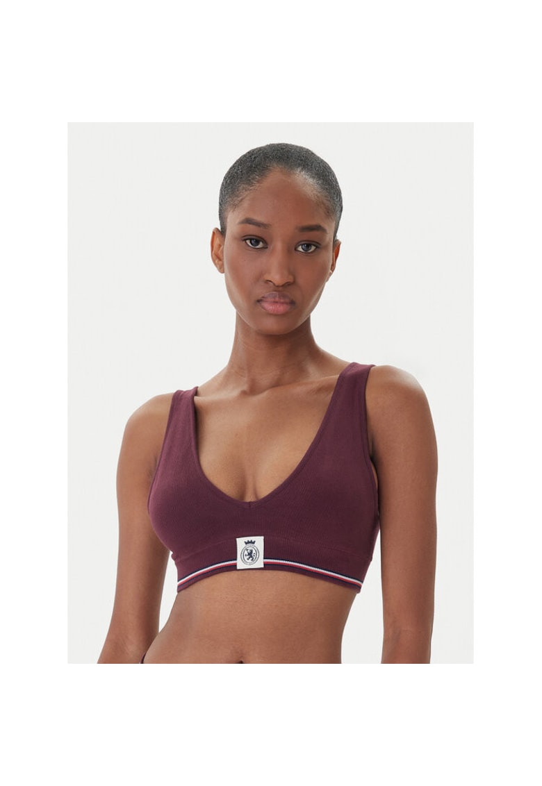 Bustiera sport dama - bordo -
