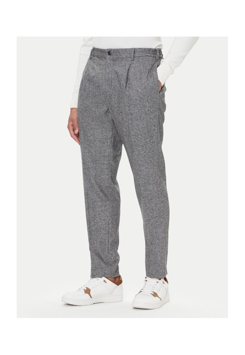 Pantaloni barbati - gri - material textil