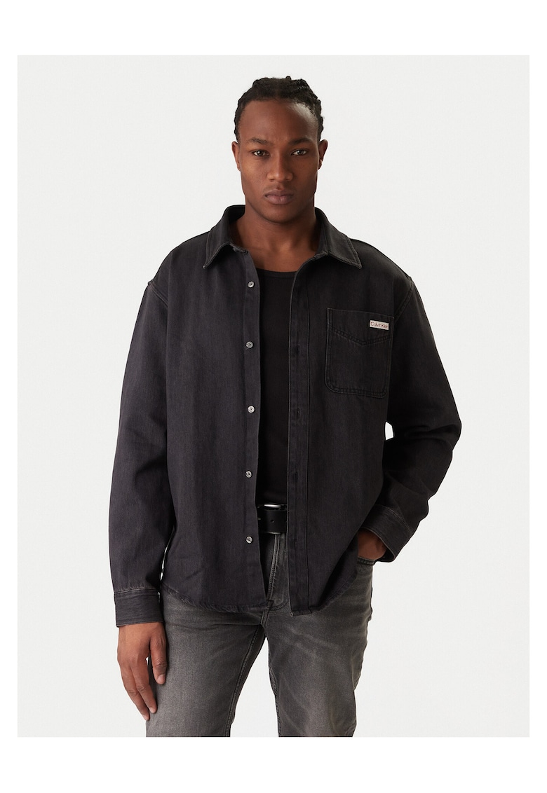 Camasa barbati negru - denim