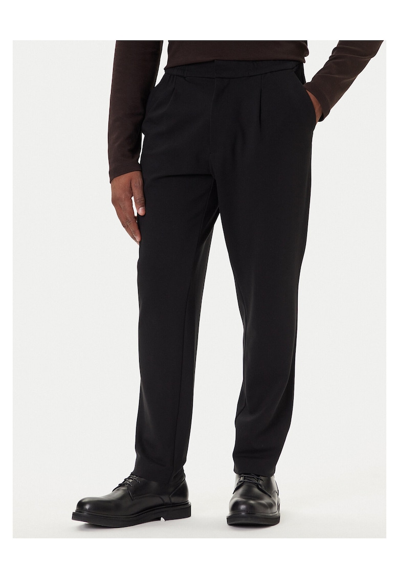 Pantaloni barbati - negru - bumbac