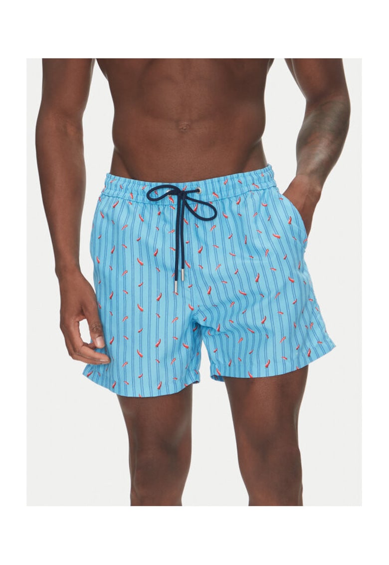 Costum de baie barbati albastru