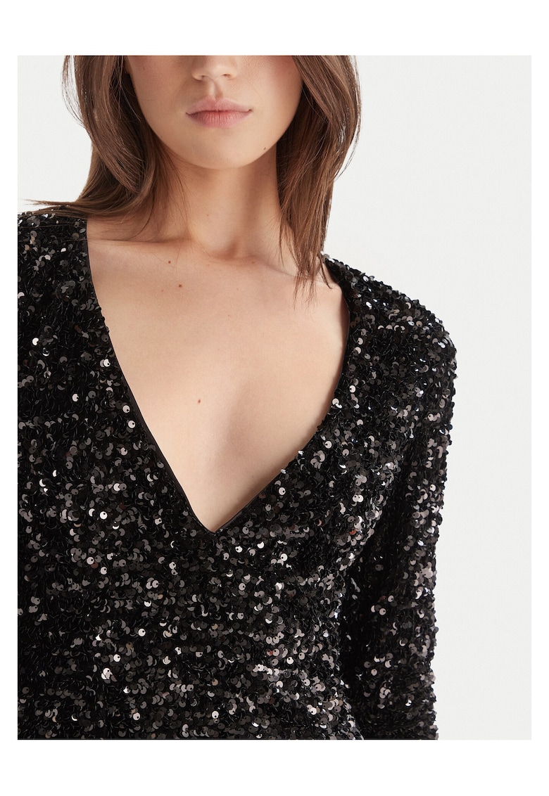 Rochie model BARDOT-60054DB - neagra - 8UK