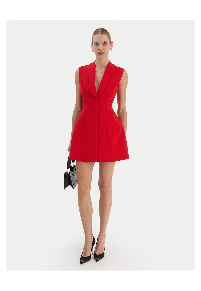 Rochie de cocktail dama rosu - fabricatie de calitate