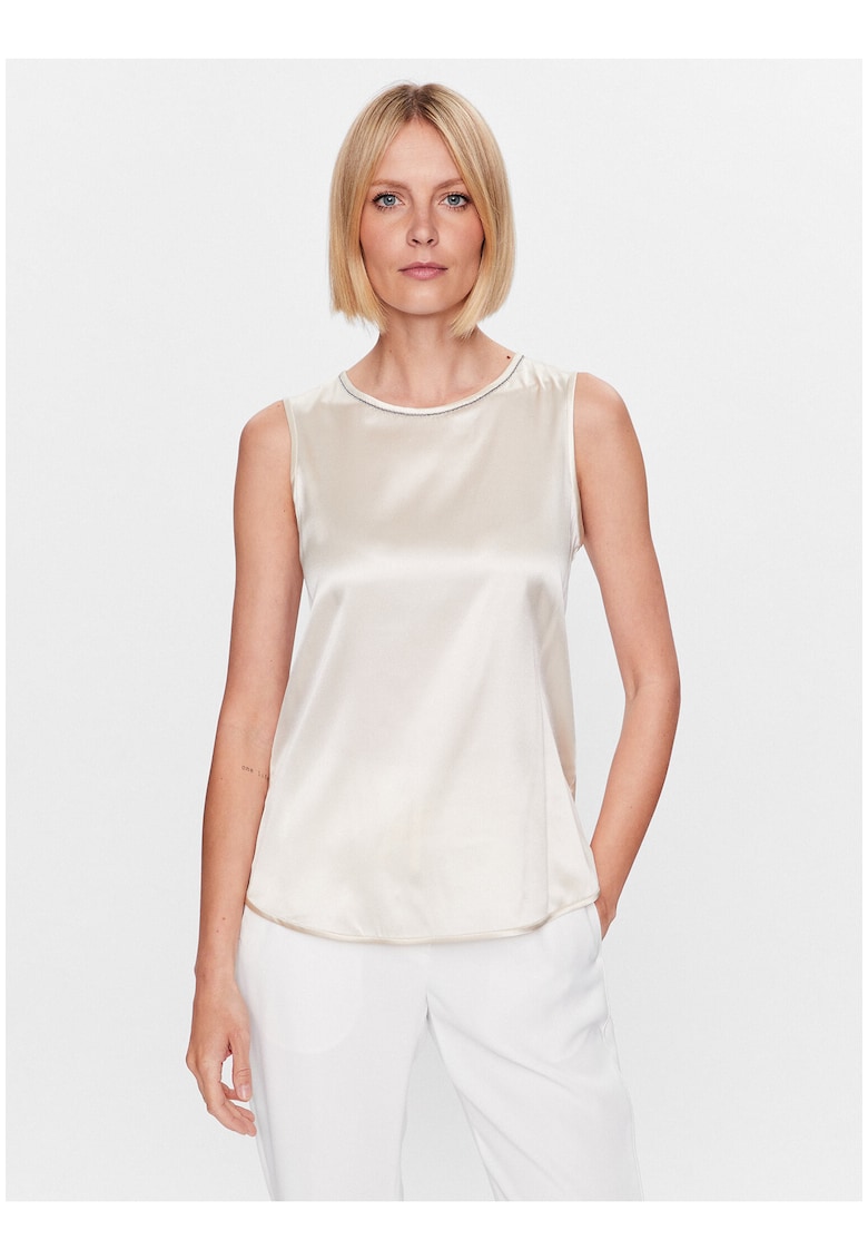 Bluza dama ecru - 50% bumbac - 50% poliester -
