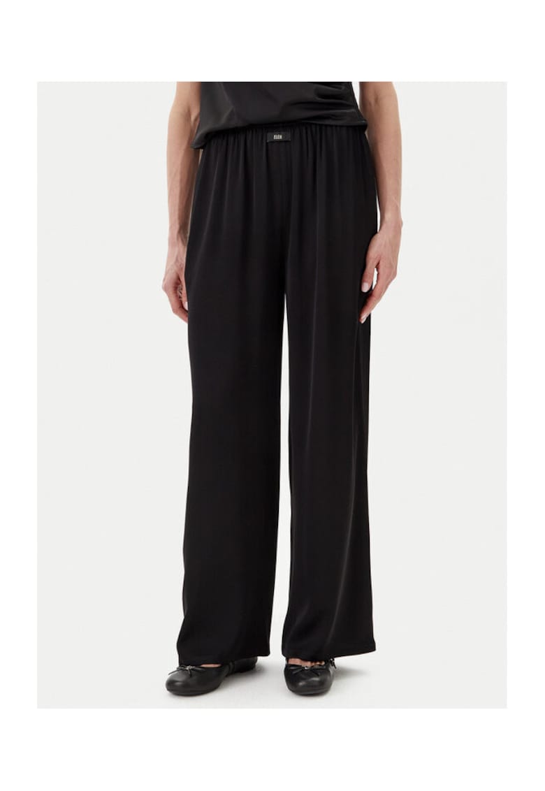Pantaloni largi pentru dama palazzo - negru