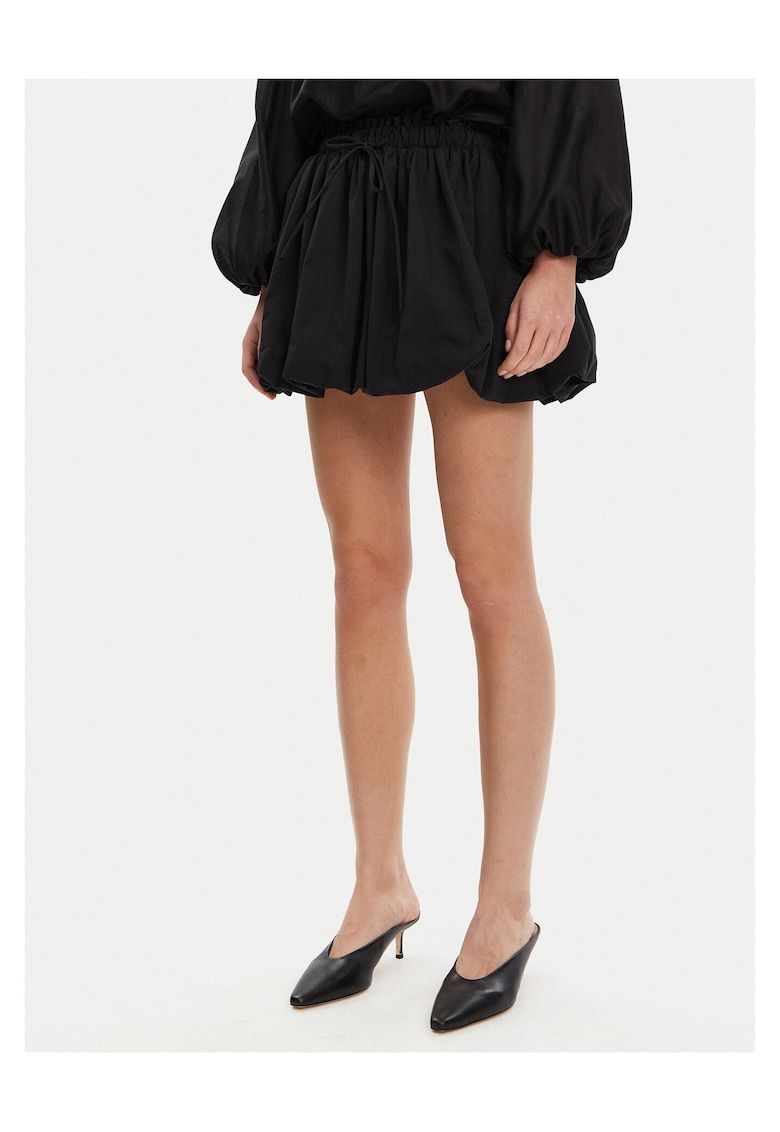 Fusta mini dama negru - material elastic