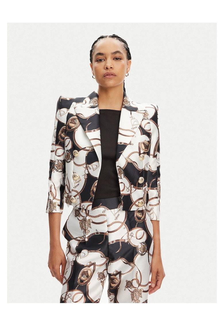 Sacou dama alb - colorat