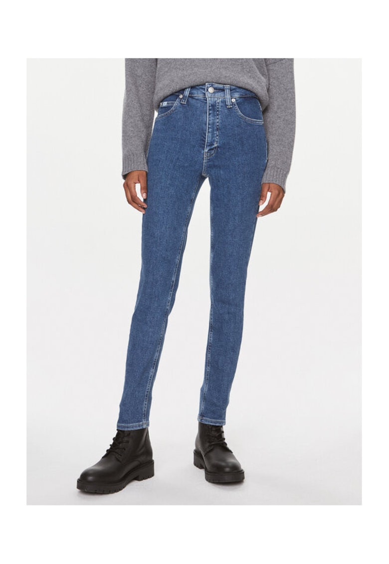 Blugi pentru femei - Calvin - skinny - albastru