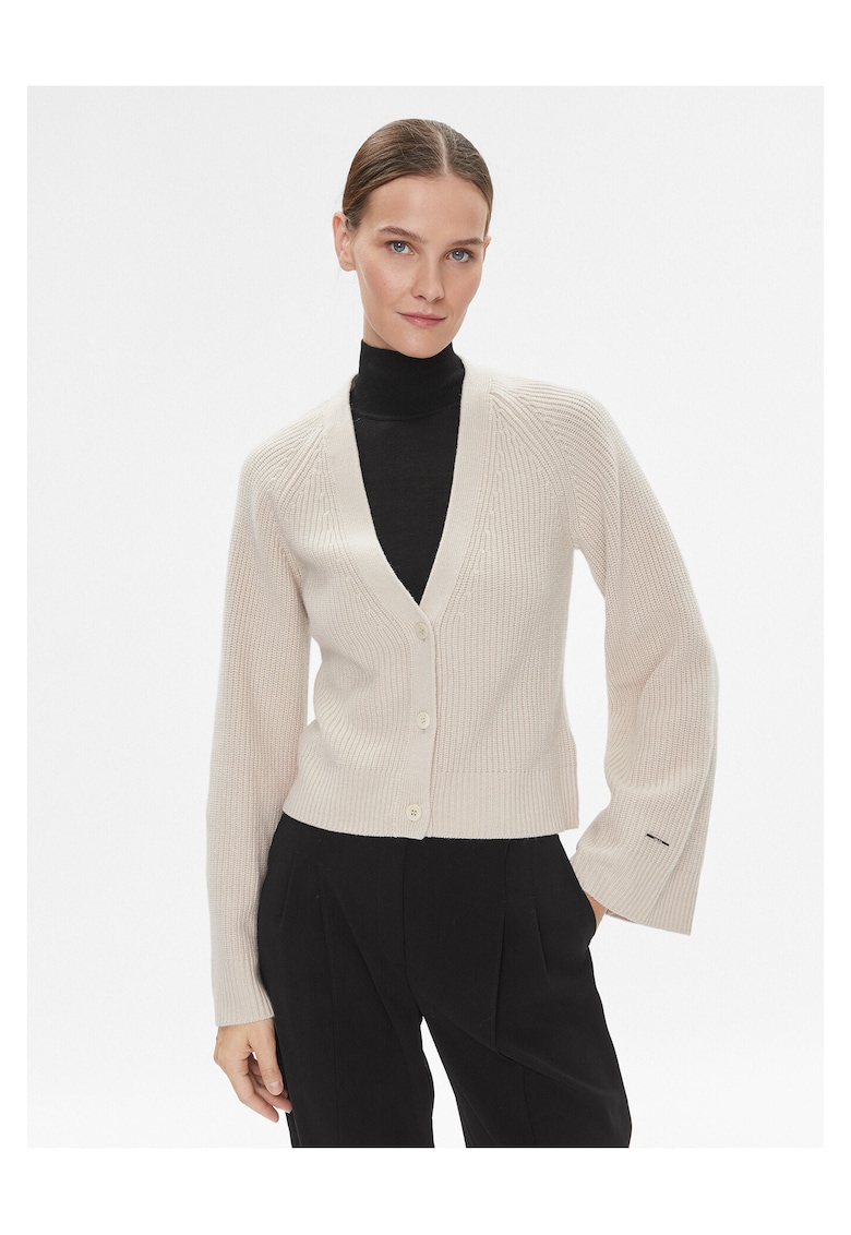 Cardigan de dama bej -