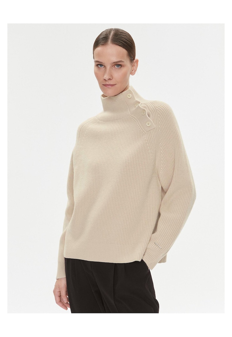 Pulover pentru dama bej - bumbac